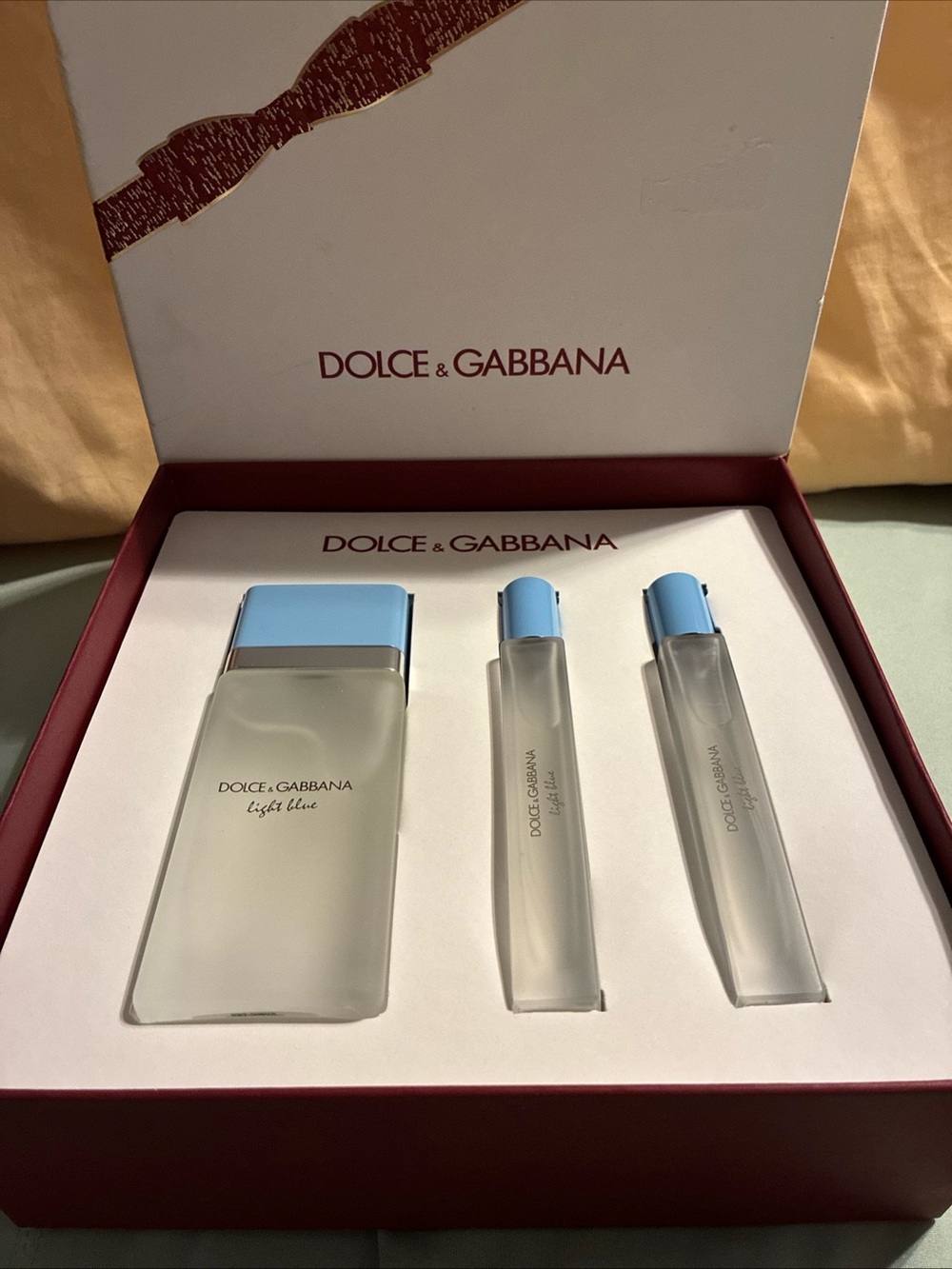 Dolce & gabbana ladies 3 piece gift set light blue